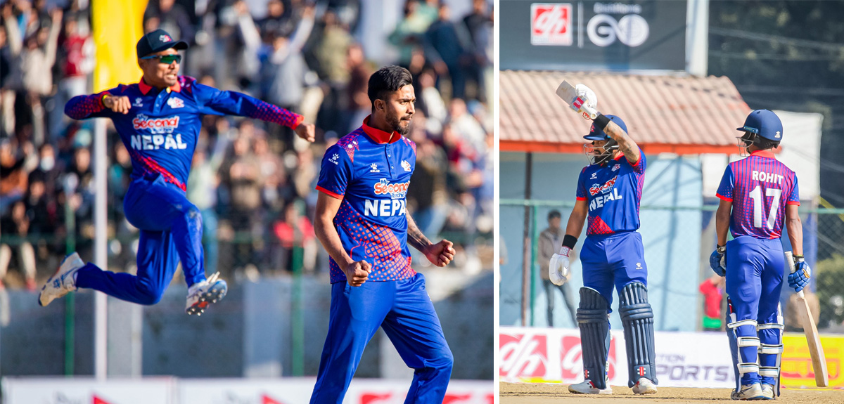 एकदिवसीय पहिलो अन्तर्राष्ट्रिय क्रिकेट प्रतियोगितामा नेपाल विजयी
